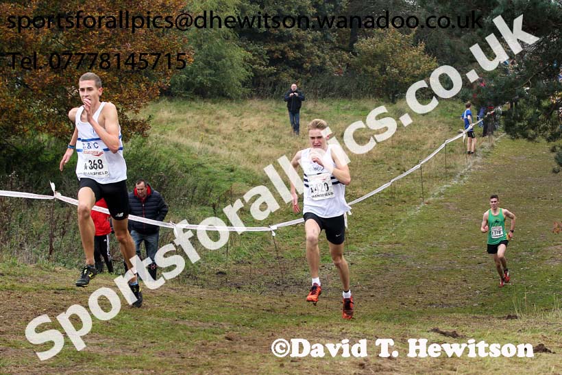 Junior men, National Cross Country Relays, Berry Park, Mansfield. Photo: David T. Hewitson/Sports for All Pics